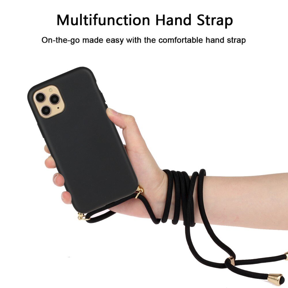 iPhone 13 Mini Cover Neck Strap Black