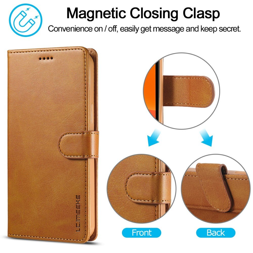 iPhone 13 Pro Max Wallet Case Cognac