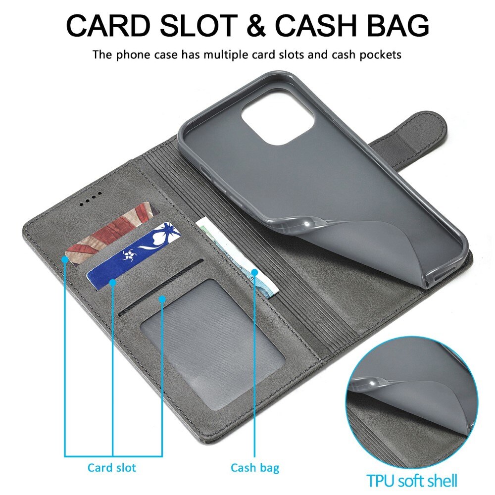 iPhone 13 Pro Max Wallet Case Grey