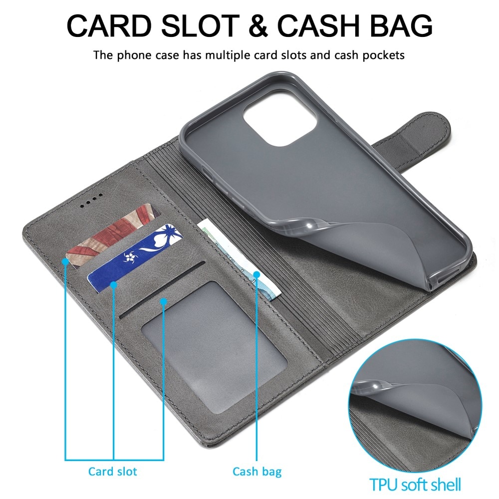 iPhone 13 Pro Wallet Case Grey