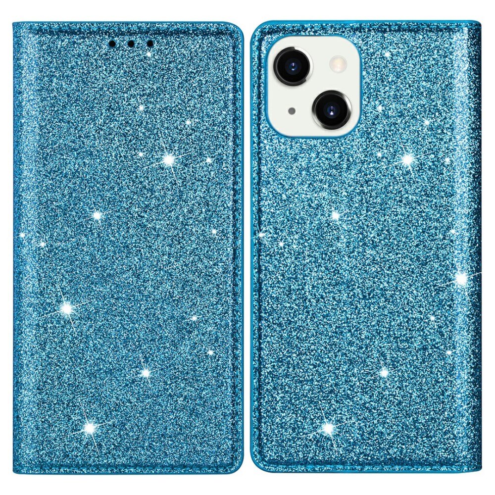 iPhone 13 Glitter Cover Blue
