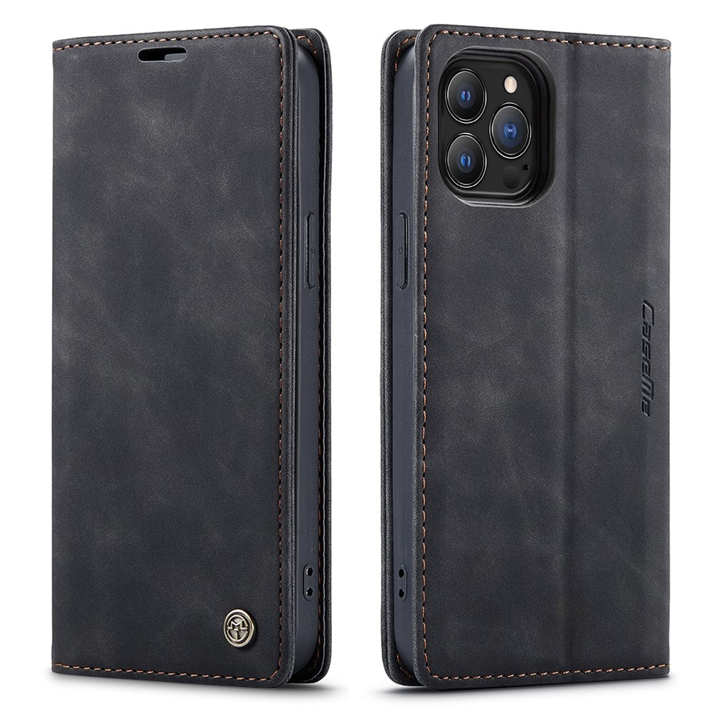 iPhone 13 Pro Max Slim Wallet Case Black