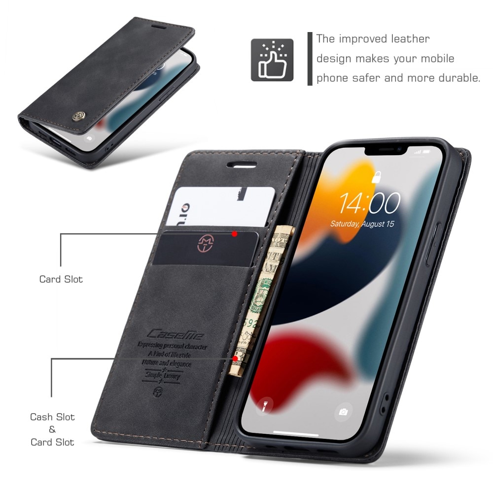 iPhone 13 Mini Slim Wallet Case Black