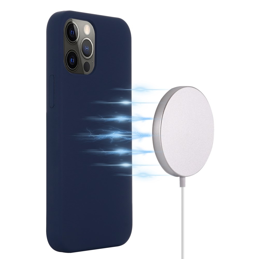 iPhone 13 Silicone Magnetic Case Dark Blue