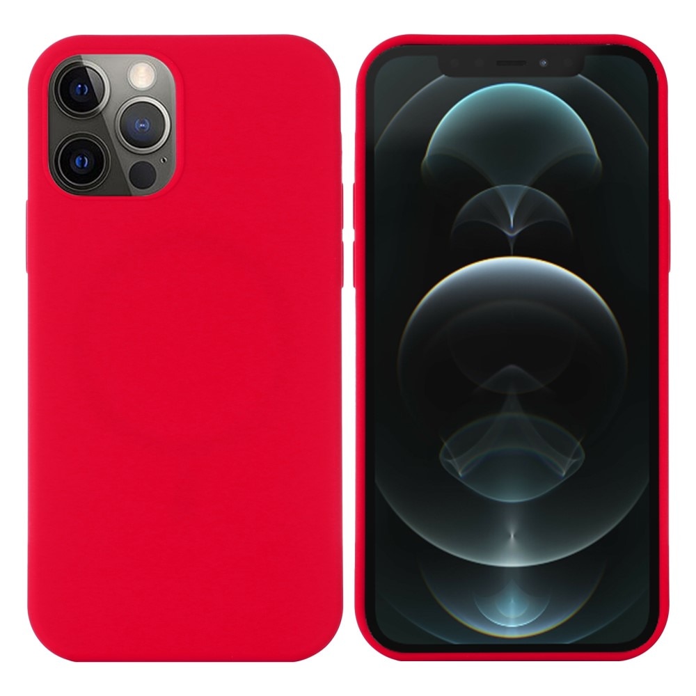 iPhone 13 Silicone Magnetic Case Red