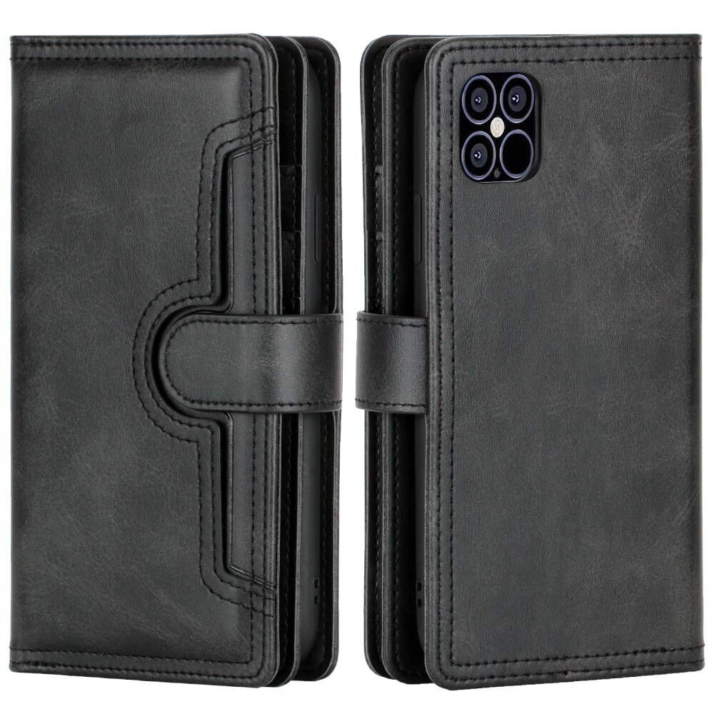 iPhone 13 Pro Max Multi-slot Leather Cover Black