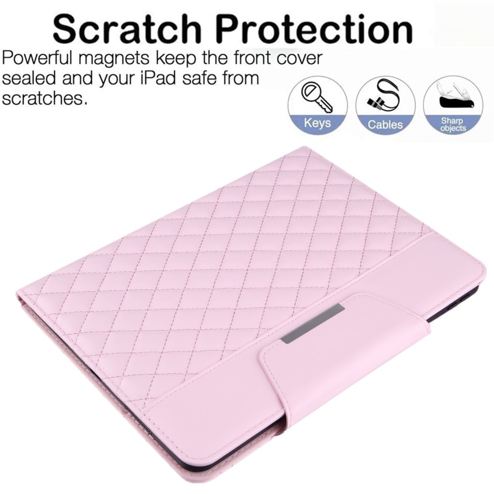 iPad 10.2 7th Gen (2019) Book Cover Quilted Pink