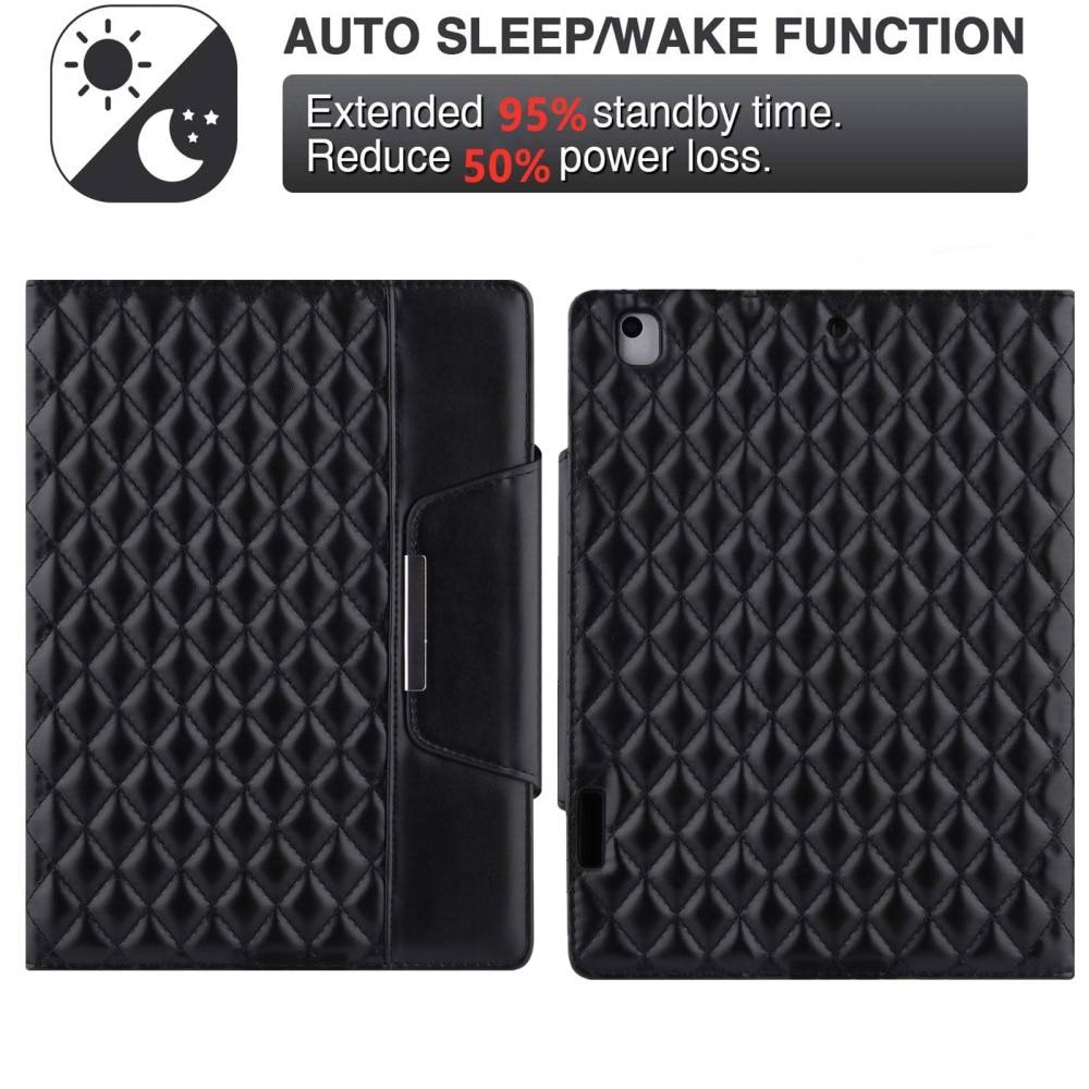 iPad Air 10.5 3rd Gen (2019) Book Cover Quilted Black