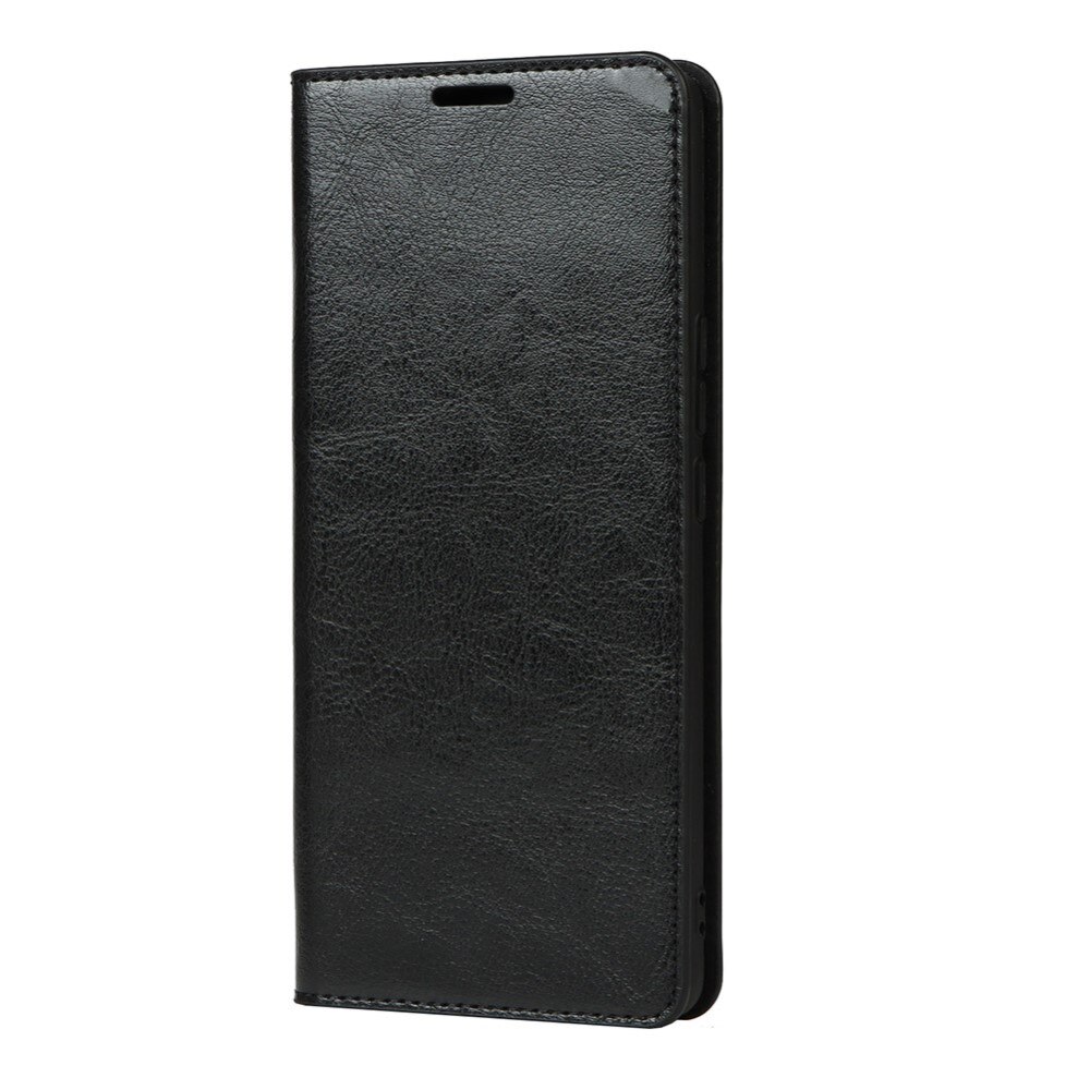 iPhone 13 Genuine Leather Wallet Case Black