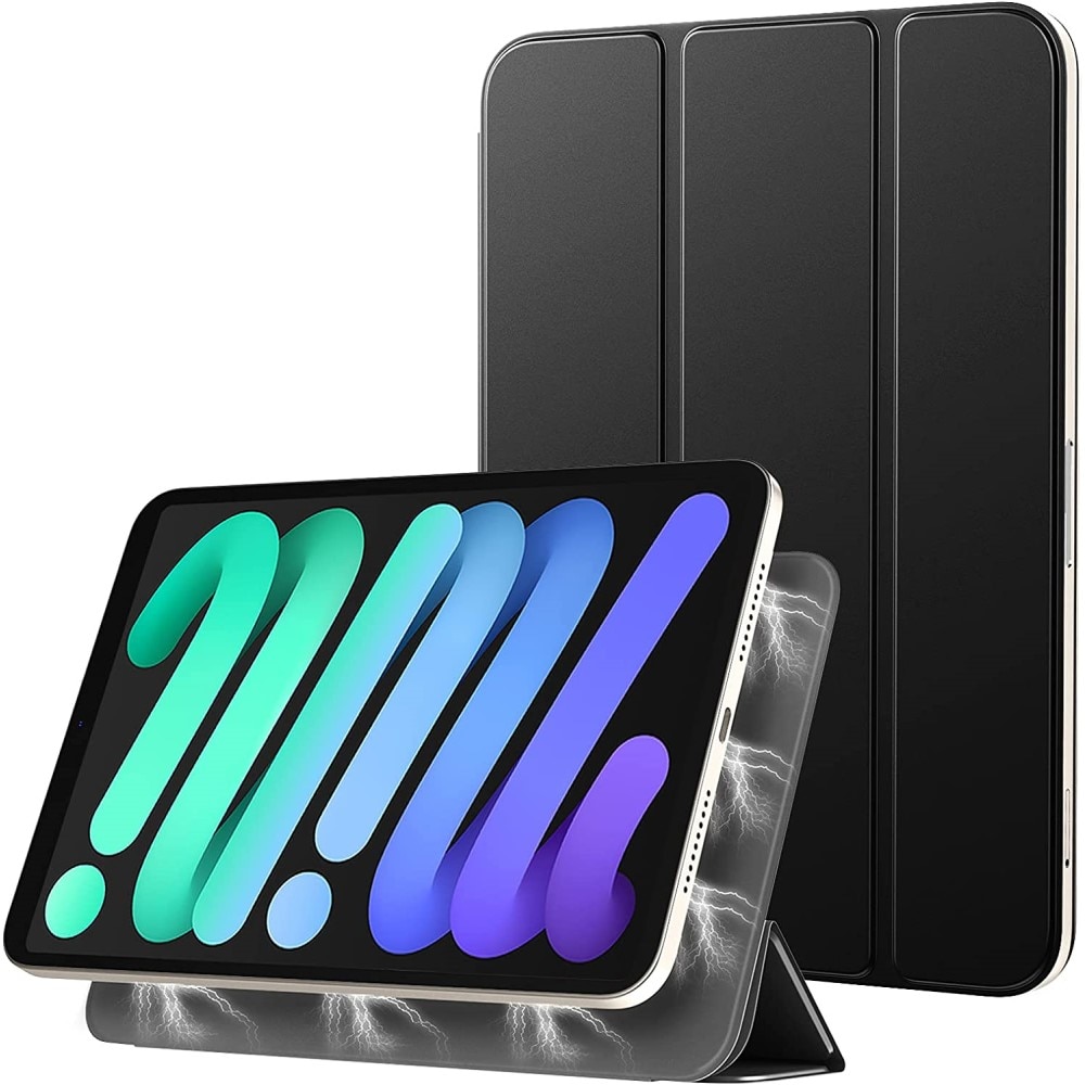 iPad Mini 6th Gen (2021) Magnetic Tri-Fold Cover Black
