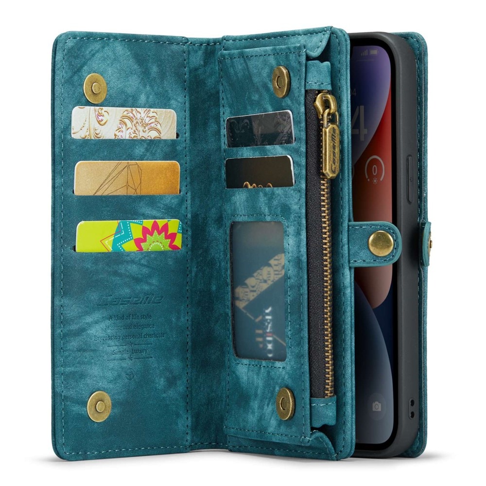 iPhone 13 Mini Multi-slot Wallet Case Blue