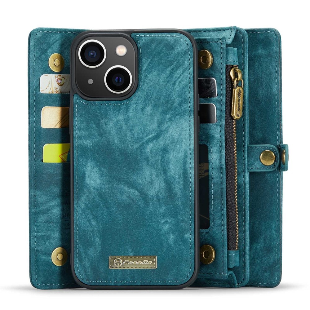 iPhone 13 Mini Multi-slot Wallet Case Blue