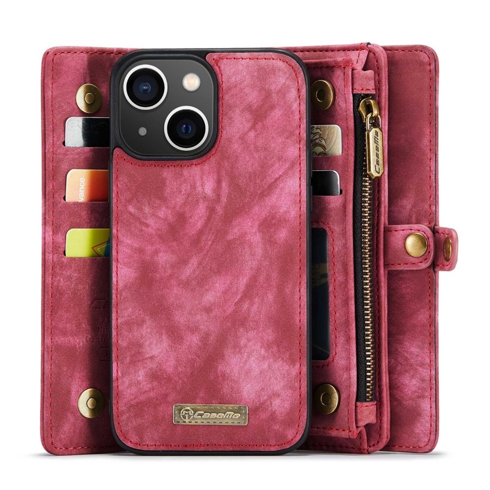 iPhone 13 Multi-slot Wallet Case Red