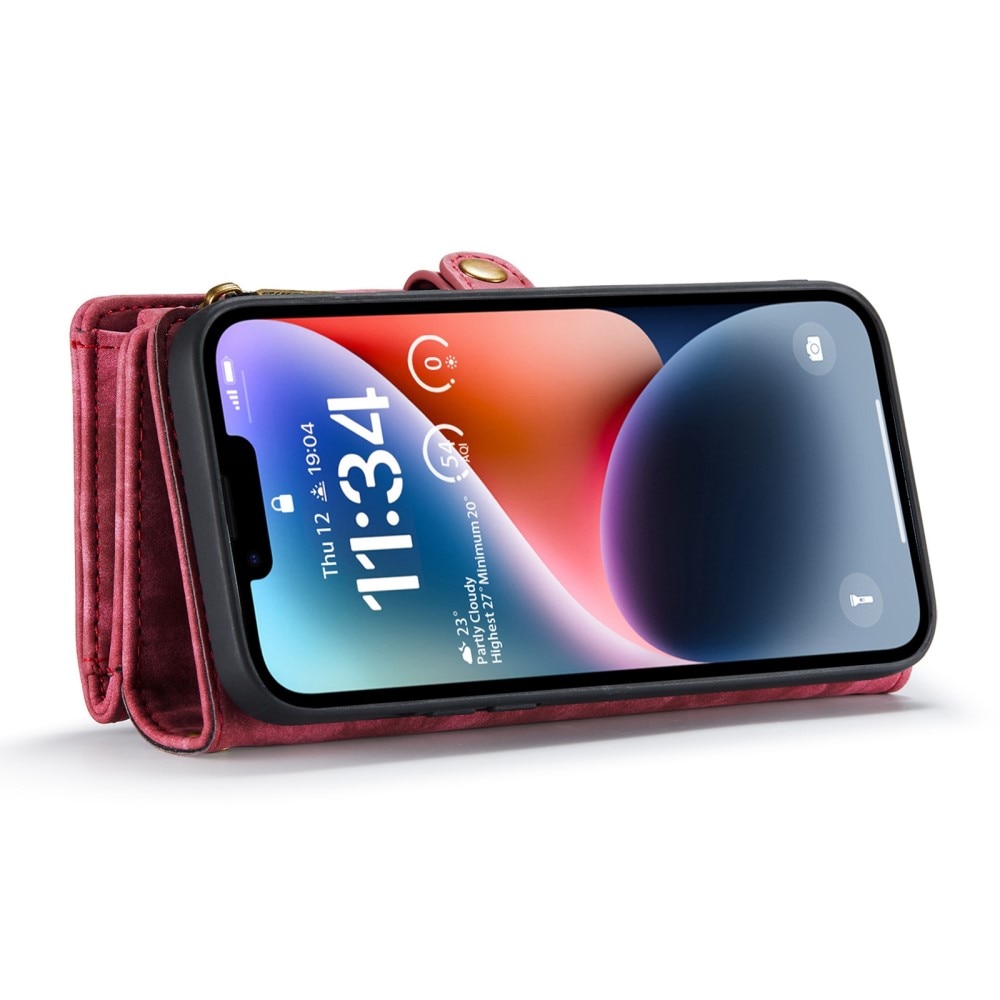 iPhone 13 Multi-slot Wallet Case Red