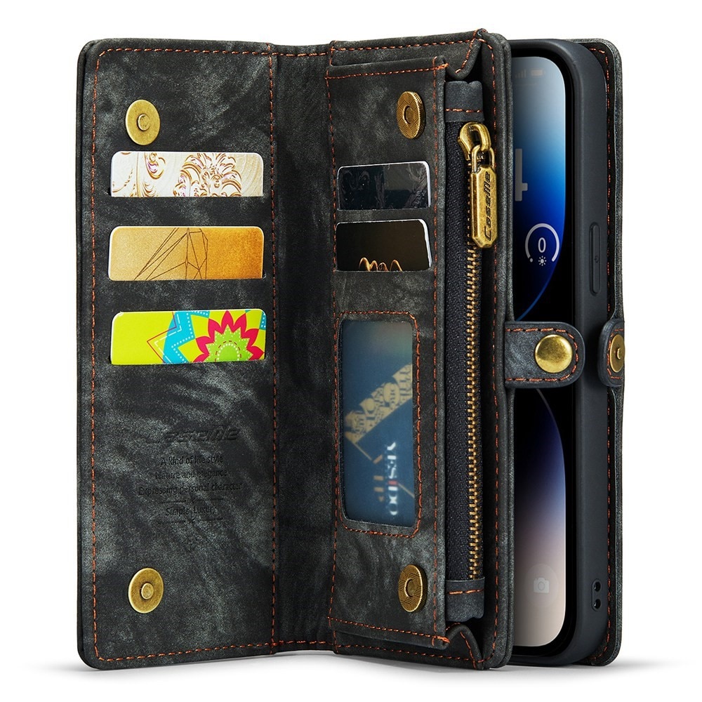iPhone 13 Pro Max Multi-slot Wallet Case Grey