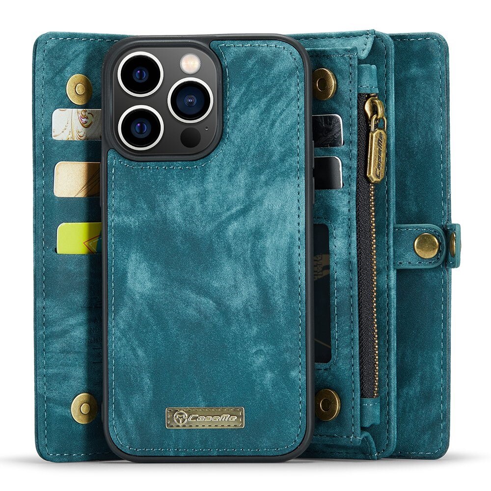 iPhone 13 Pro Max Multi-slot Wallet Case Blue