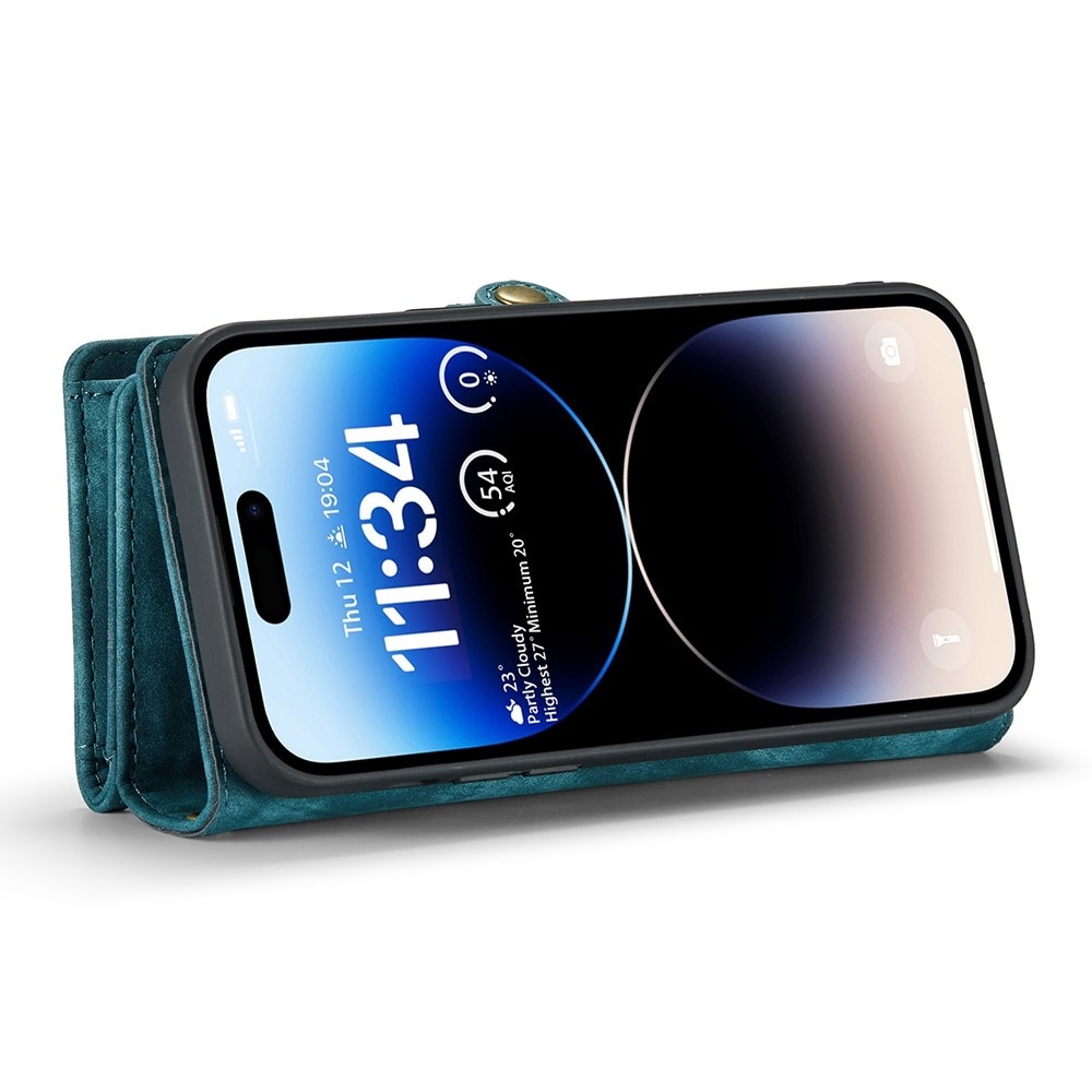 iPhone 13 Pro Max Multi-slot Wallet Case Blue
