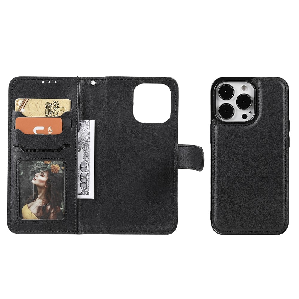iPhone 13 Pro Magnetic Book Cover Black