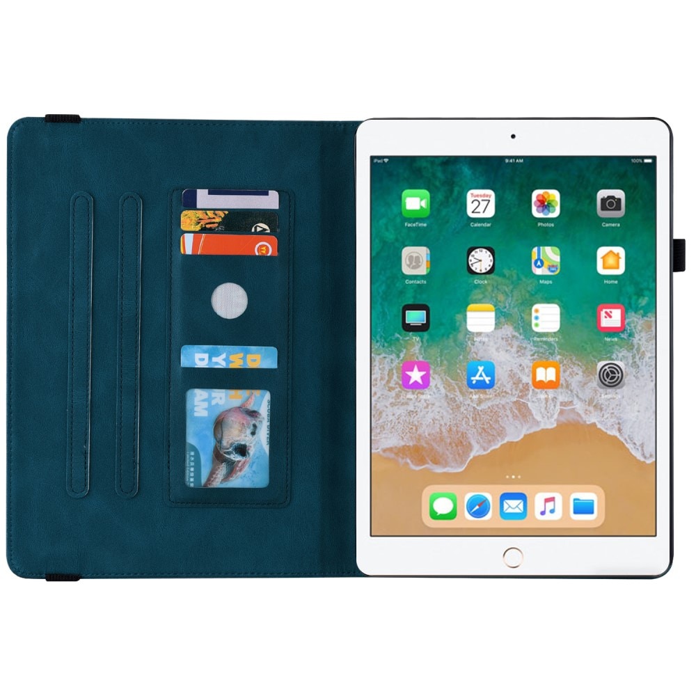 iPad Air 9.7 1st Gen (2013) Leather Cover Butterflies Blue