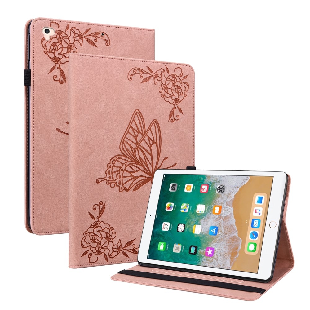 iPad 9.7/Air 2/Air Leather Cover Butterflies Pink