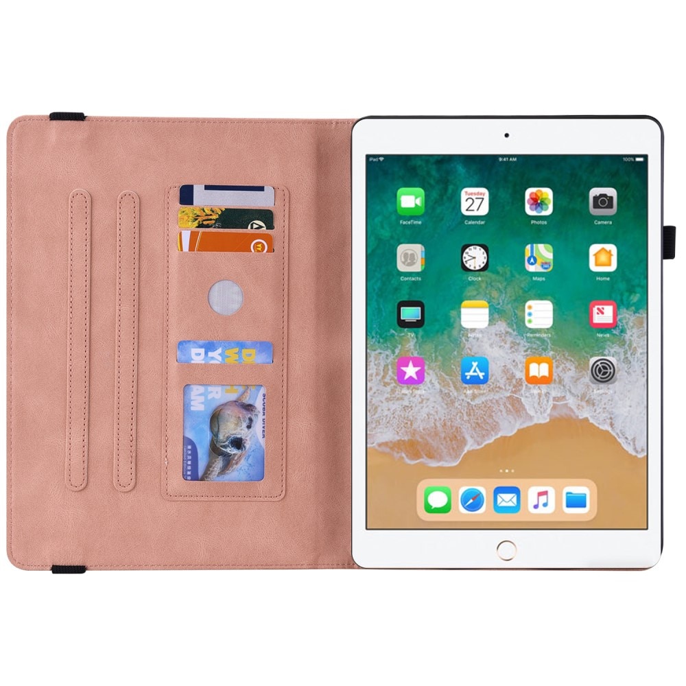 iPad 9.7 6th Gen (2018) Leather Cover Butterflies Pink