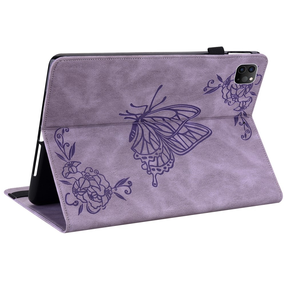 iPad Pro 11 2nd Gen (2020) Leather Cover Butterflies Purple