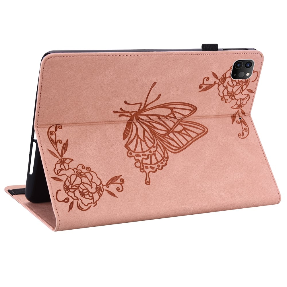 iPad Pro 11 4th Gen (2022) Leather Cover Butterflies Pink