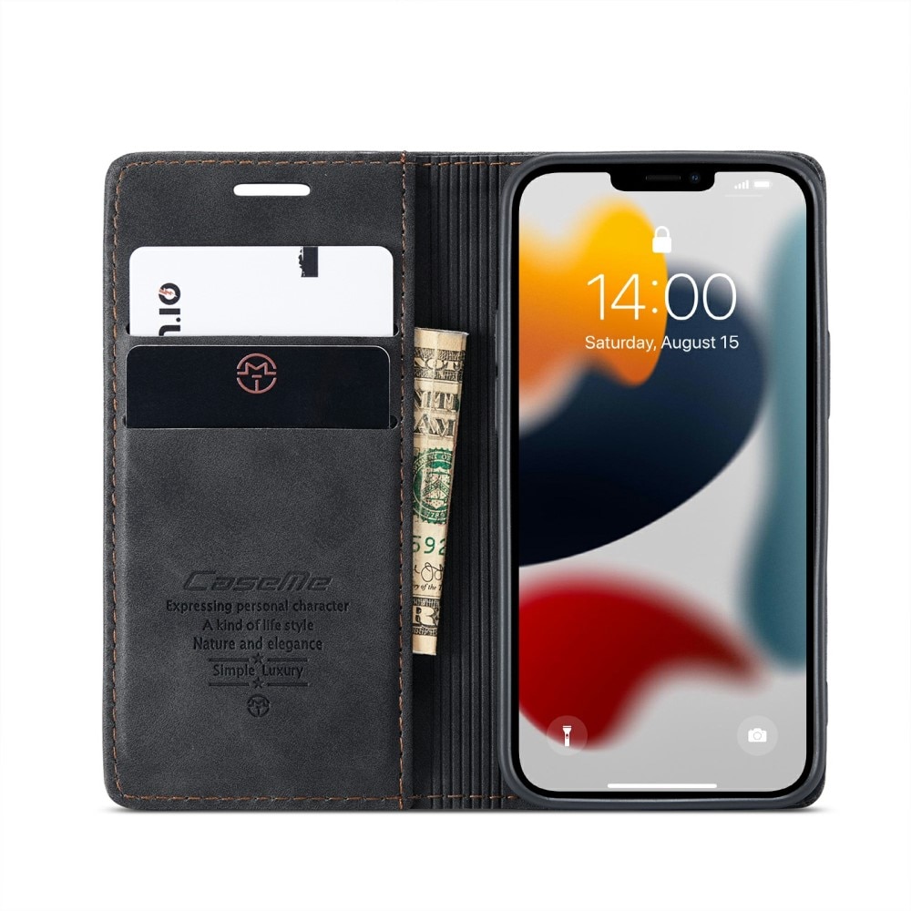 iPhone 13 Slim Wallet Case Black