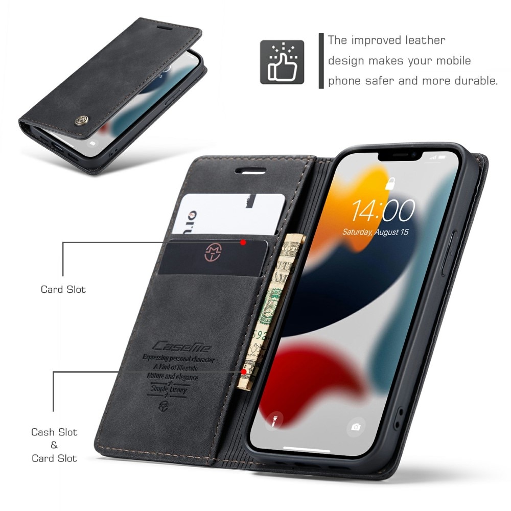 iPhone 13 Slim Wallet Case Black