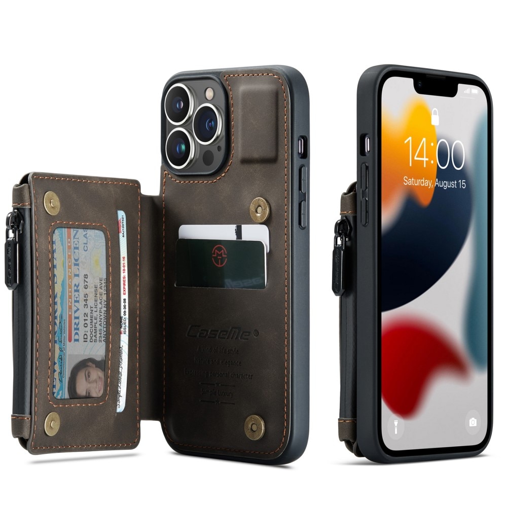 iPhone 13 Pro Max Multi-Slot Case Brown