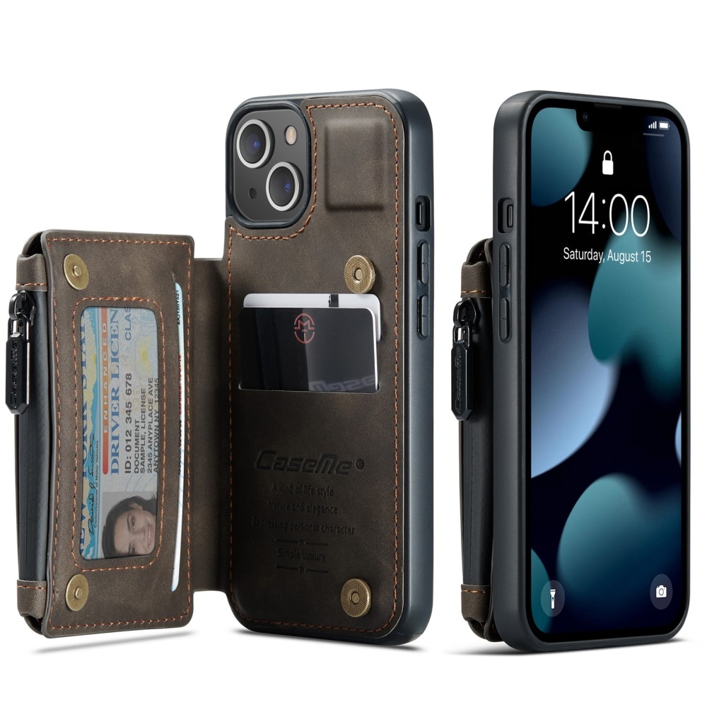 iPhone 13 Multi-Slot Case Brown