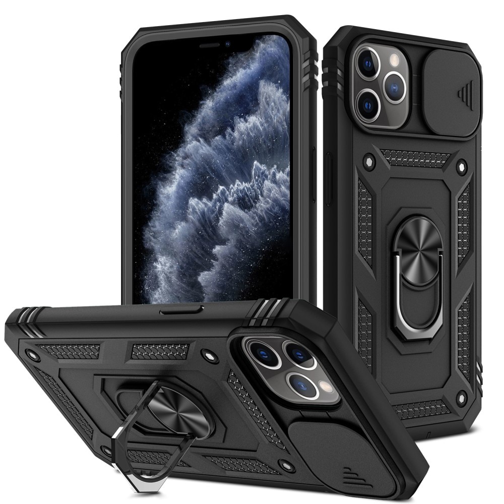 iPhone 11 Pro Hybrid Case Tech Ring w. Camera Protector black