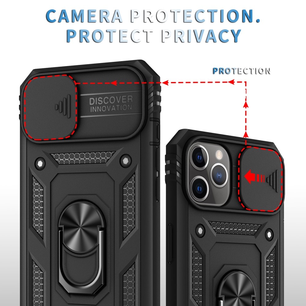 iPhone 11 Pro Hybrid Case Tech Ring w. Camera Protector black
