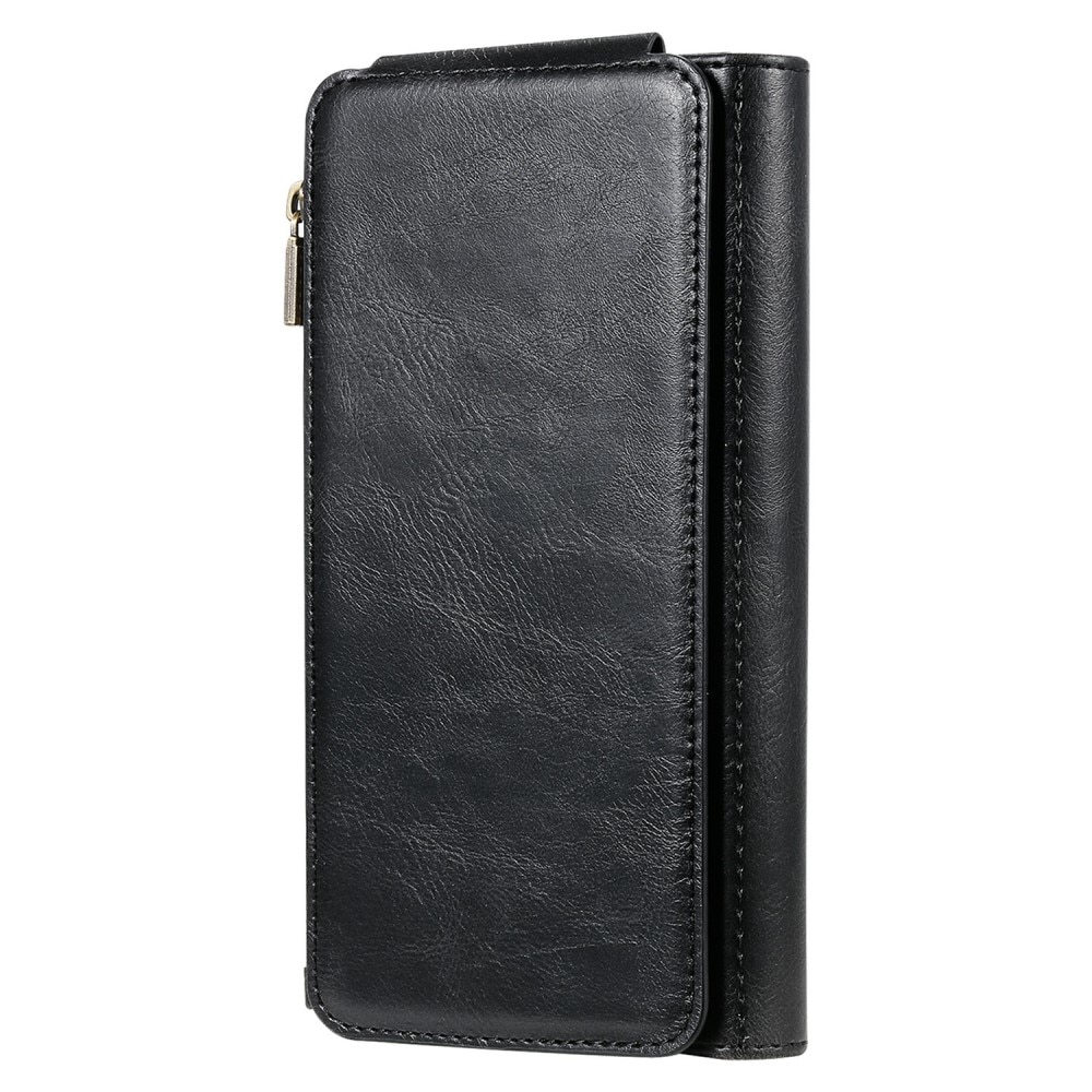 iPhone 13 Magnet Leather Multi Wallet Black