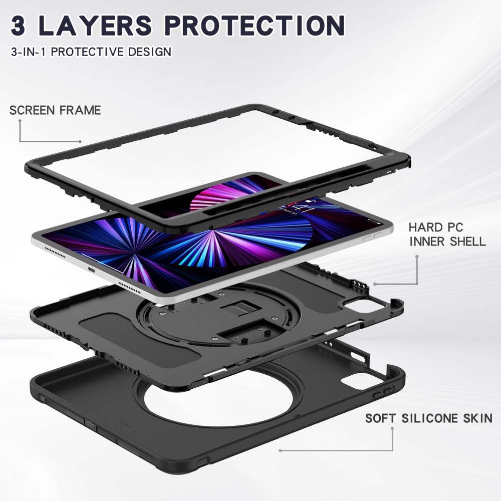 iPad Pro 11 1st Gen (2018) Shockproof Hybrid Case Black