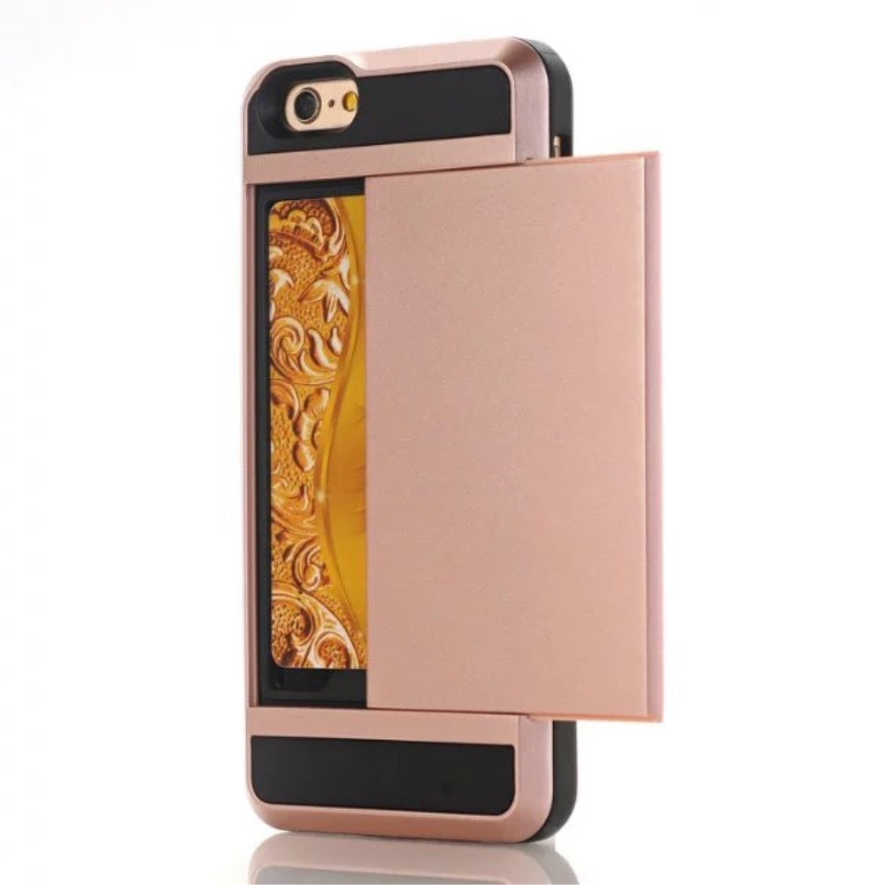 iPhone SE (2022) Card Slot Case Light Rose Gold