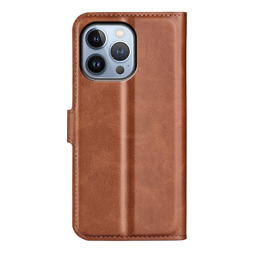 iPhone 14 Pro Leather Wallet Brown