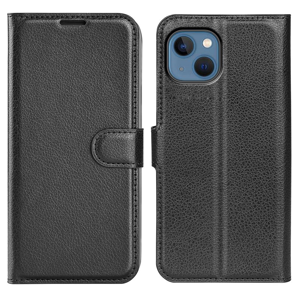 iPhone 15 Wallet Book Cover Black