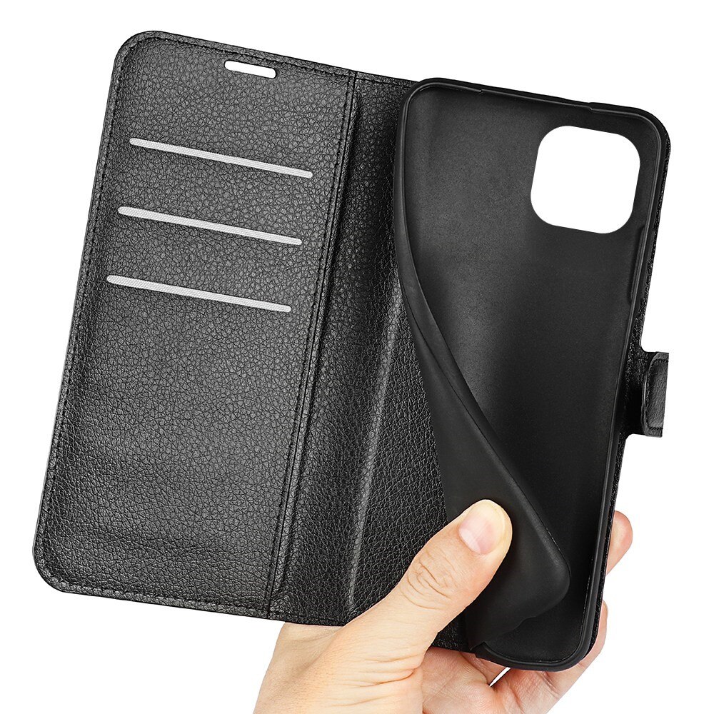 iPhone 14 Wallet Book Cover Black