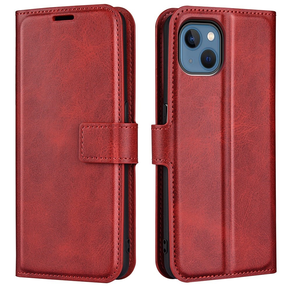 iPhone 14 Leather Wallet Red