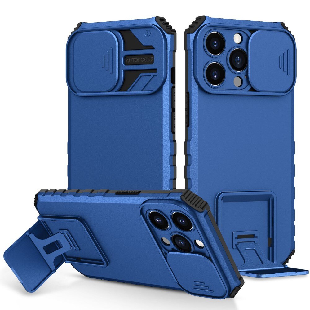 iPhone 13 Pro Kickstand Case w. Camera Protector Blue