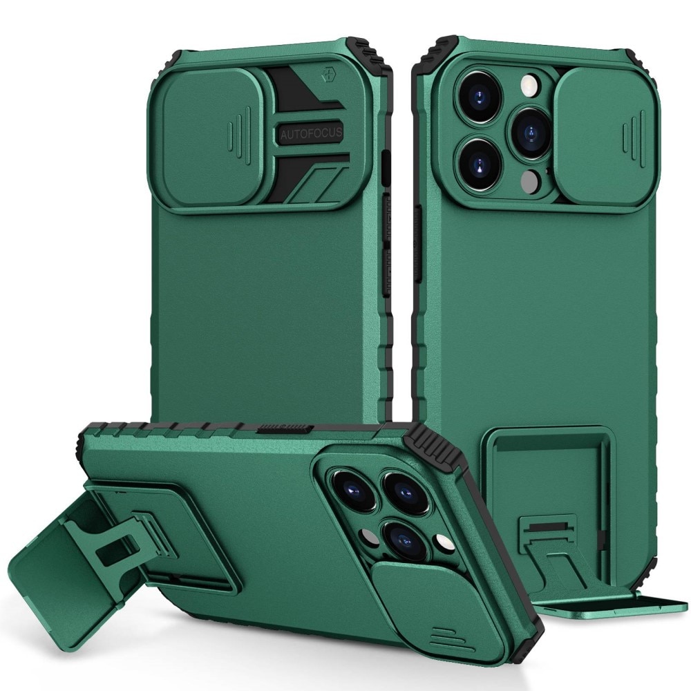 Apple iPhone 13 Pro Kickstand Case w. Camera Protector Green