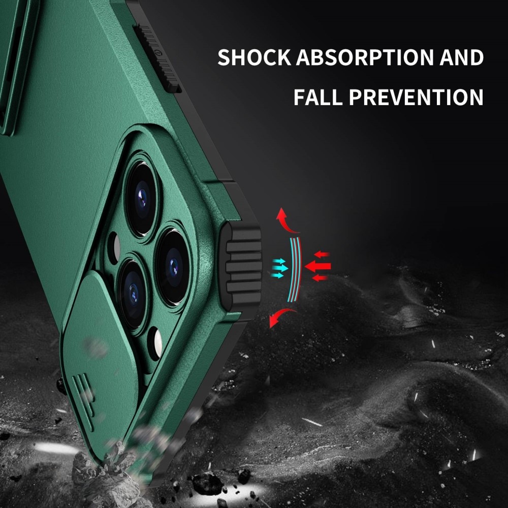 Apple iPhone 13 Pro Kickstand Case w. Camera Protector Green