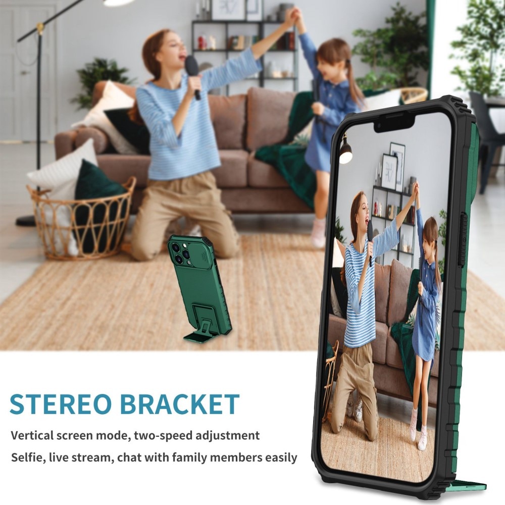 Apple iPhone 13 Pro Kickstand Case w. Camera Protector Green