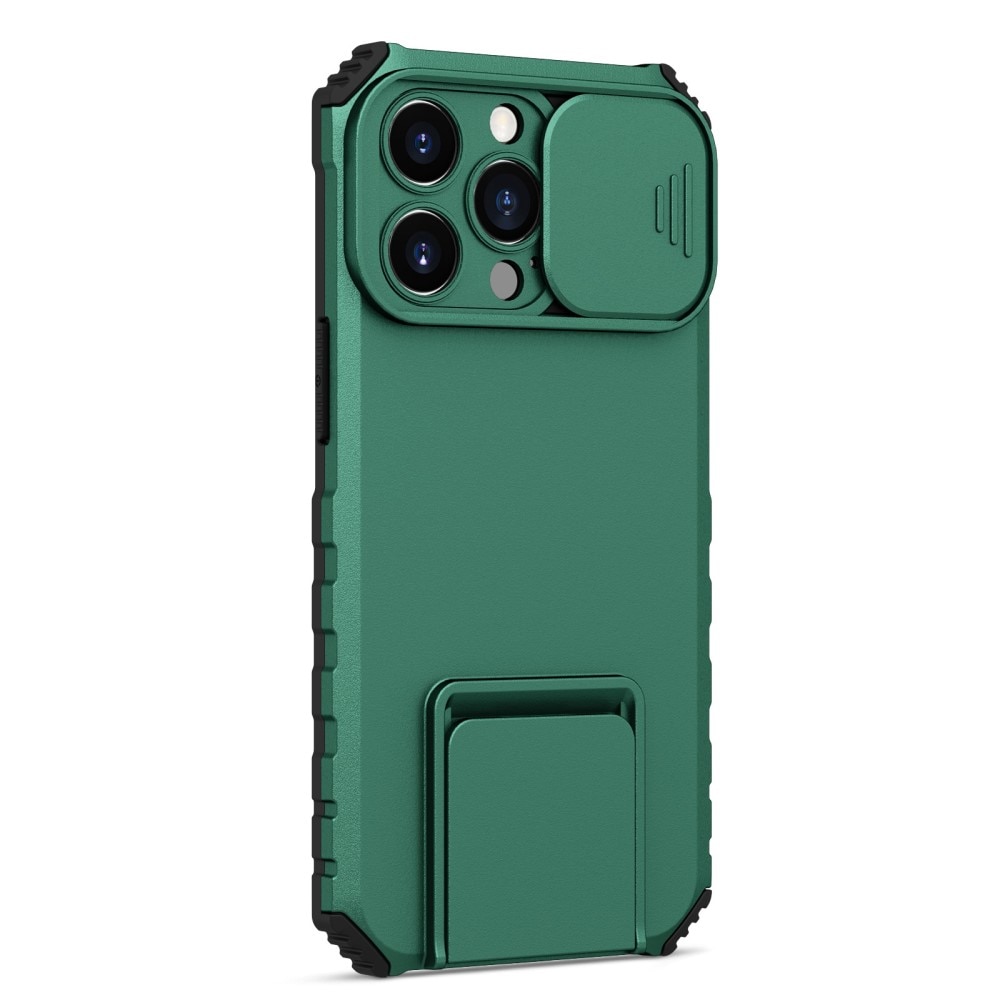 iPhone 13 Pro Kickstand Case w. Camera Protector Green
