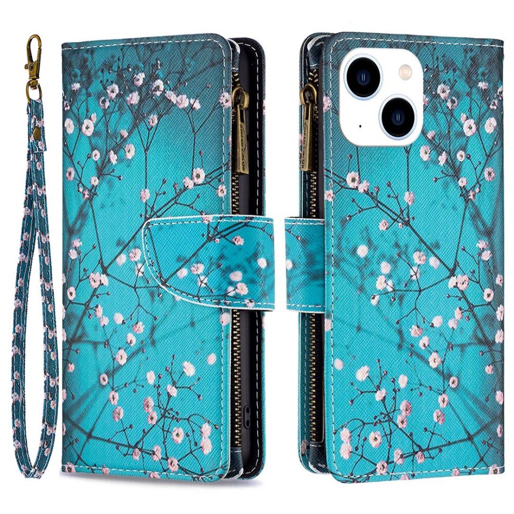 iPhone 14 Wallet Purse Cherry blossoms