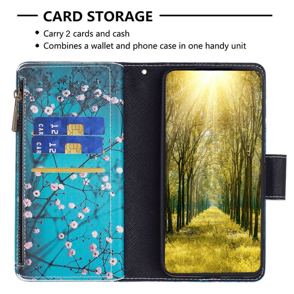 iPhone 14 Wallet Purse Cherry blossoms