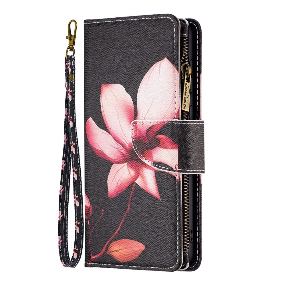 iPhone 14 Wallet Purse Pink Flower