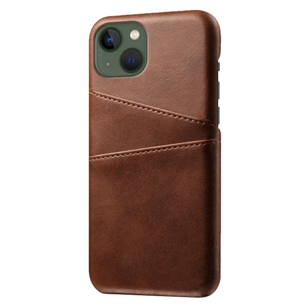 iPhone 14 Card Slots Case Brown