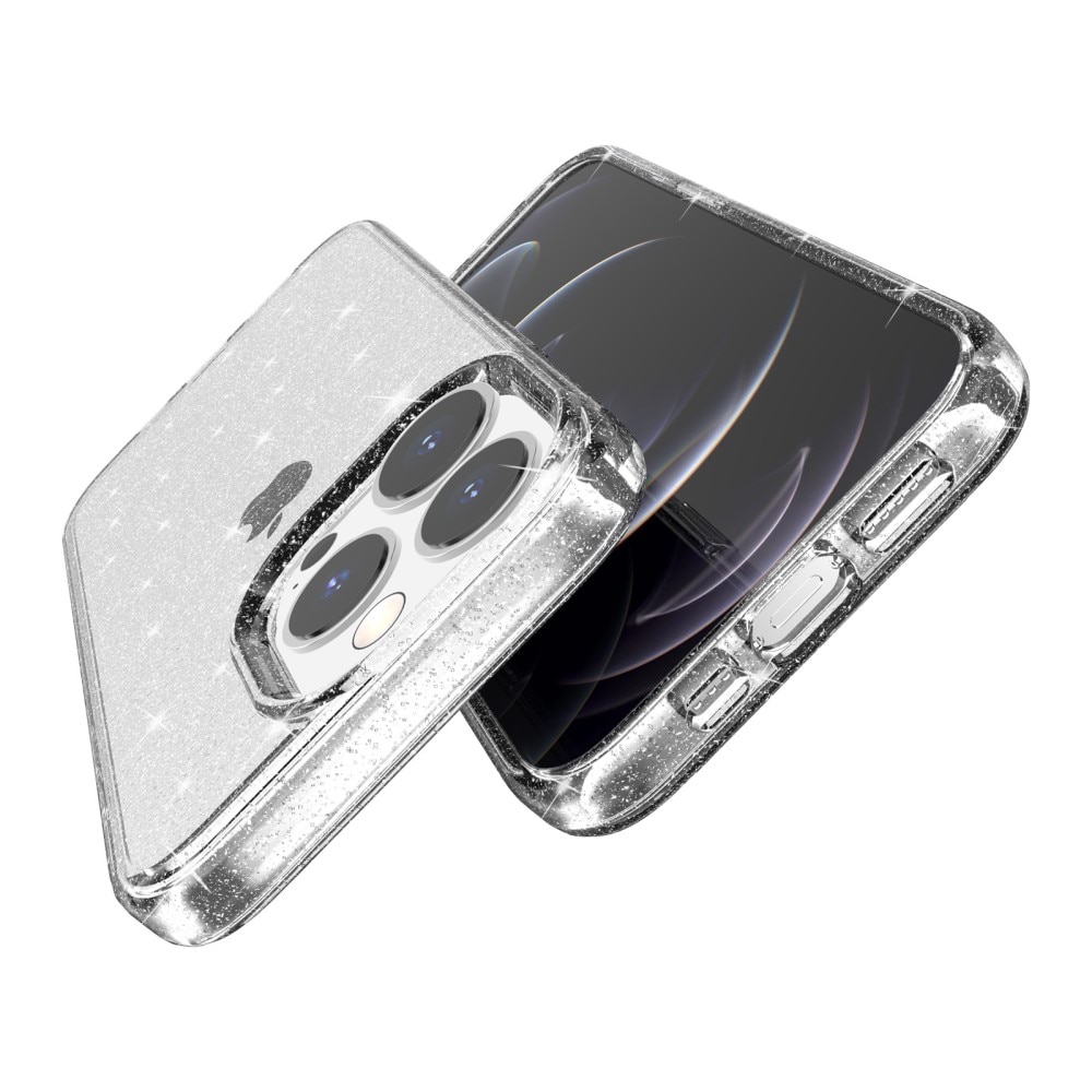 iPhone 14 Pro Liquid Glitter Case Transparent